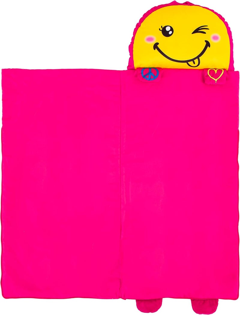 Unicorns & Robots Kid's Nap Buddies Character Preschool Nap Mat, Toddler Sleeping Bag with Pillow for Daycare, Ages 3+ - Image 2